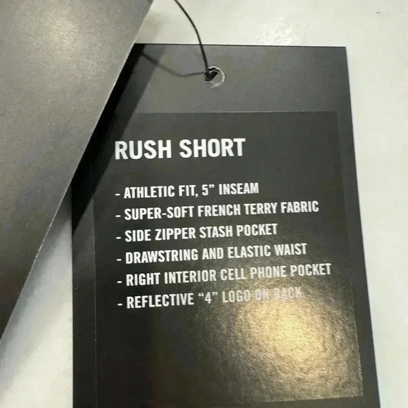 (2) Fourlaps rush athletic shorts. 1-yellow 1-gray. Size XS NWT - Picture 4 of 12